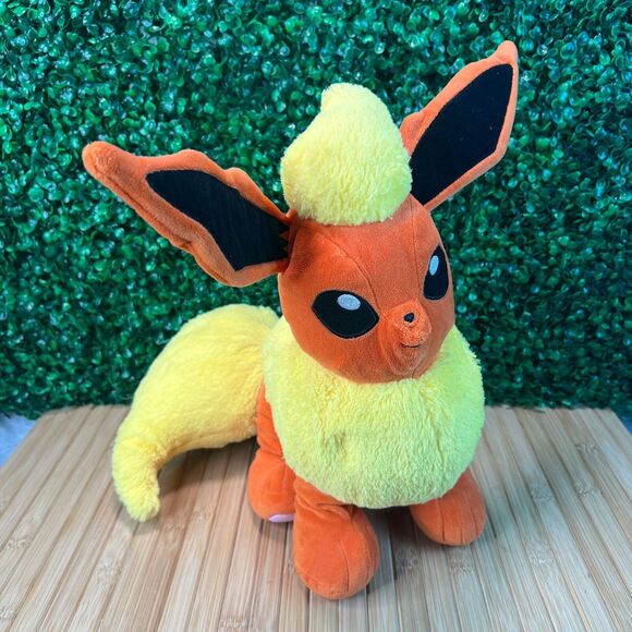 Build-A-Bear Workshop Other - Build A Bear Workshop Pokemon Flareon 17" Orange Plush Animal No Sound